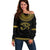 Eyes Of Horus Off Shoulder Sweater Egyptian Art