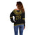 Eyes Of Horus Off Shoulder Sweater Egyptian Art