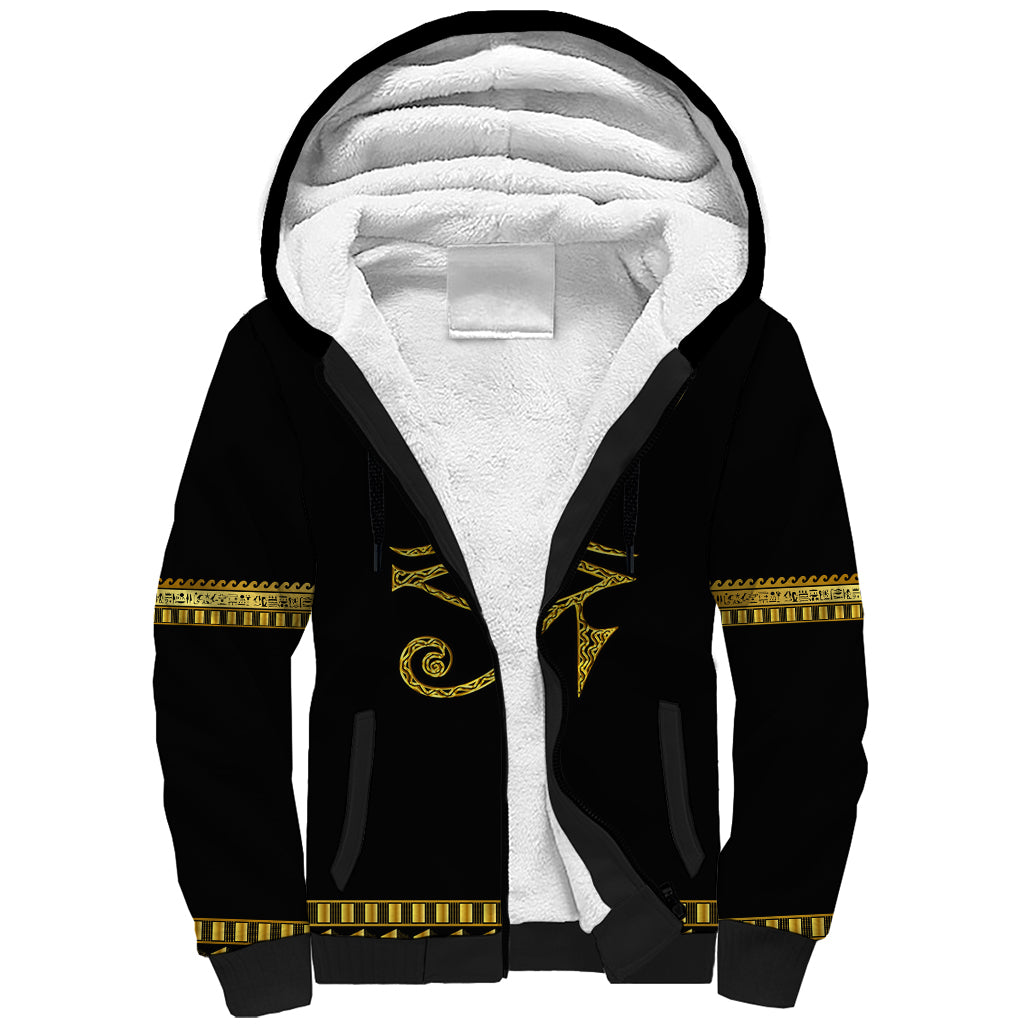 Eyes Of Horus Sherpa Hoodie Egyptian Art