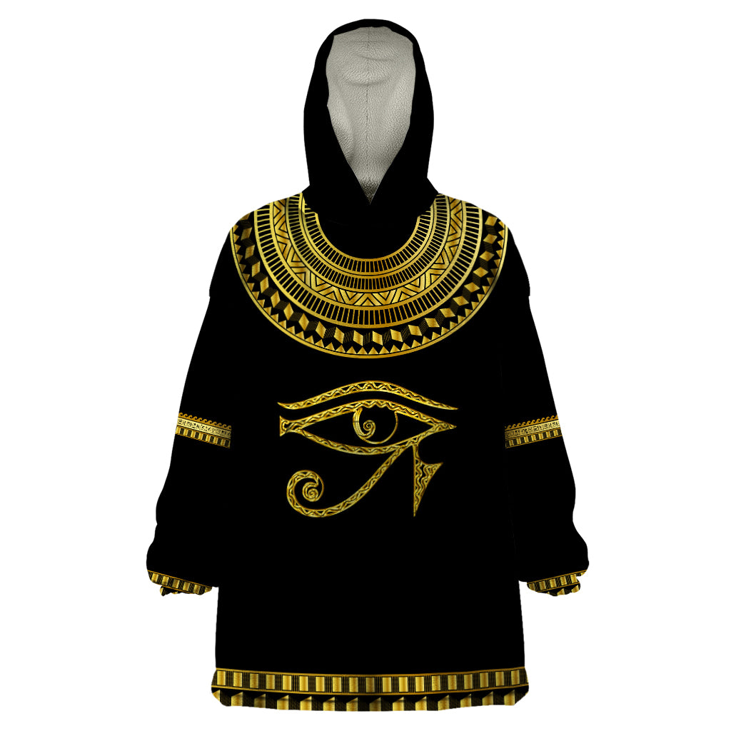 Eyes Of Horus Wearable Blanket Hoodie Egyptian Art