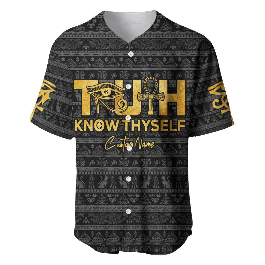 Personalized Truth Know Thyself Baseball Jersey Eye of Horus and Ankh - Wonder Print Shop