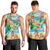 Guam Christmas Men Tank Top Santa Claus Beach and Wave - Wonder Print Shop