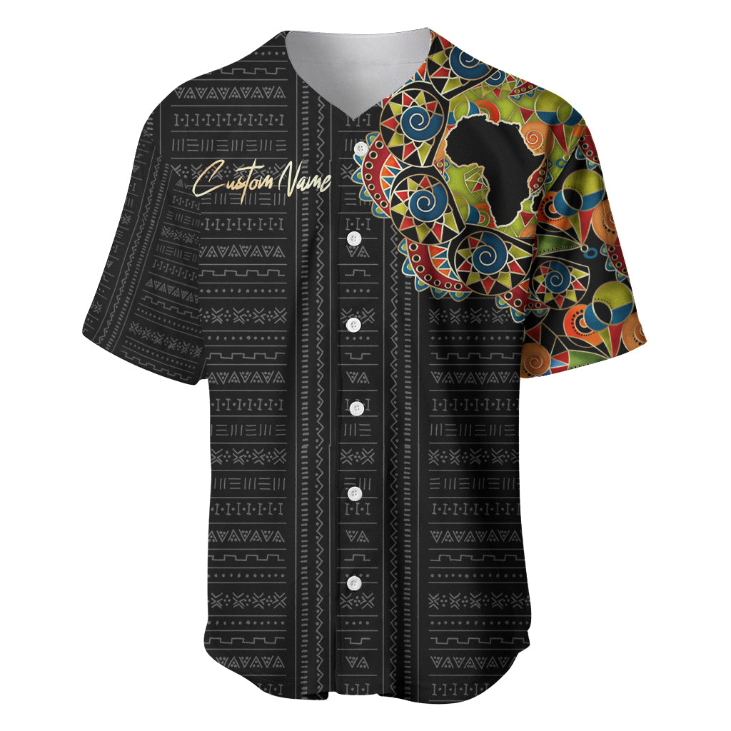 Personalized Sleeve African Pattern Baseball Jersey Multi-Colored - Wonder Print Shop