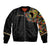 Personalized Sleeve African Pattern Bomber Jacket Multi-Colored - Wonder Print Shop