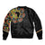 Personalized Sleeve African Pattern Bomber Jacket Multi-Colored - Wonder Print Shop