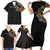 Personalized Sleeve African Pattern Family Matching Short Sleeve Bodycon Dress and Hawaiian Shirt Multi-Colored