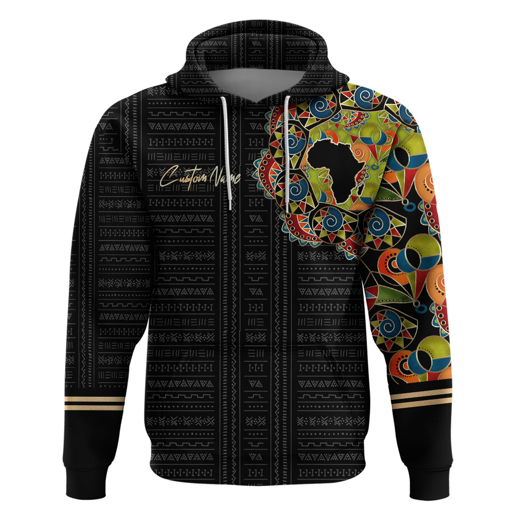 Personalized Sleeve African Pattern Hoodie Multi-Colored