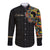 Personalized Sleeve African Pattern Long Sleeve Button Shirt Multi-Colored