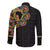 Personalized Sleeve African Pattern Long Sleeve Button Shirt Multi-Colored