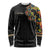 Personalized Sleeve African Pattern Long Sleeve Shirt Multi-Colored