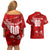 Personalized Switzerland Football 2024 Couples Matching Off Shoulder Short Dress and Hawaiian Shirt Trophy Wing Style - Wonder Print Shop