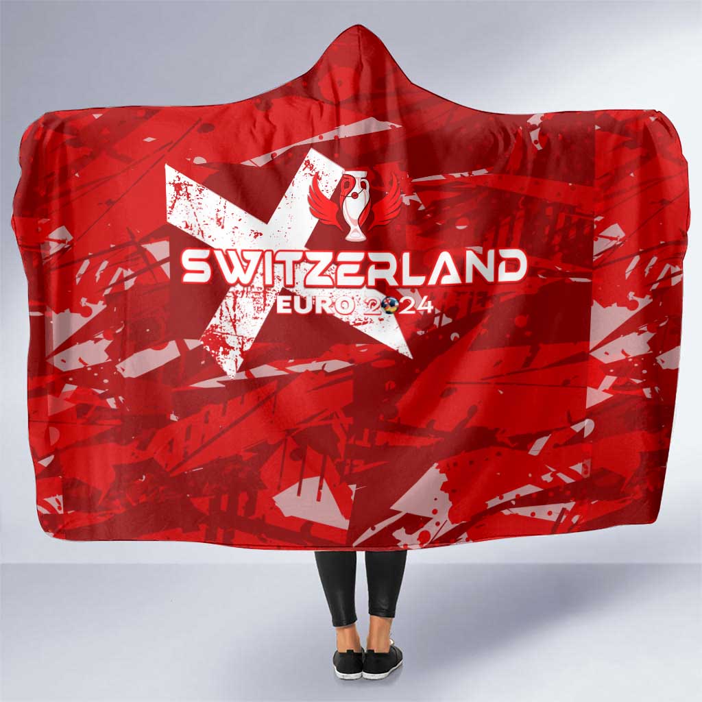 Switzerland Football 2024 Hooded Blanket Trophy Wing Style