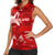 Personalized Switzerland Football 2024 Women Sleeveless Polo Shirt Trophy Wing Style