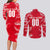 Personalized Austria Football 2024 Couples Matching Long Sleeve Bodycon Dress and Long Sleeve Button Shirt Trophy Wing Style - Wonder Print Shop