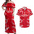 Personalized Austria Football 2024 Couples Matching Off Shoulder Maxi Dress and Hawaiian Shirt Trophy Wing Style - Wonder Print Shop