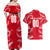 Personalized Austria Football 2024 Couples Matching Off Shoulder Maxi Dress and Hawaiian Shirt Trophy Wing Style - Wonder Print Shop