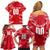 Personalized Austria Football 2024 Family Matching Off Shoulder Short Dress and Hawaiian Shirt Trophy Wing Style - Wonder Print Shop