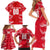 Personalized Austria Football 2024 Family Matching Short Sleeve Bodycon Dress and Hawaiian Shirt Trophy Wing Style - Wonder Print Shop