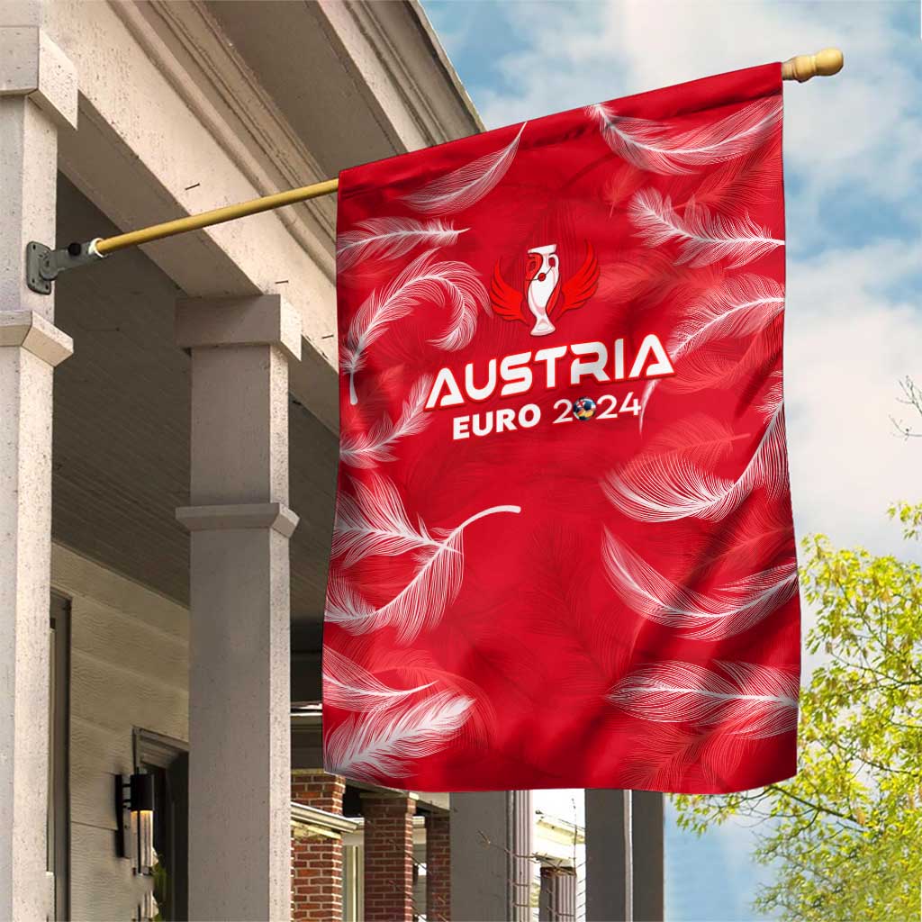 Austria Football 2024 Garden Flag Trophy Wing Style - Wonder Print Shop