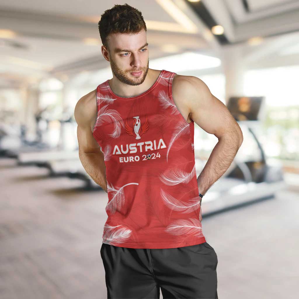 Personalized Austria Football 2024 Men Tank Top Trophy Wing Style - Wonder Print Shop