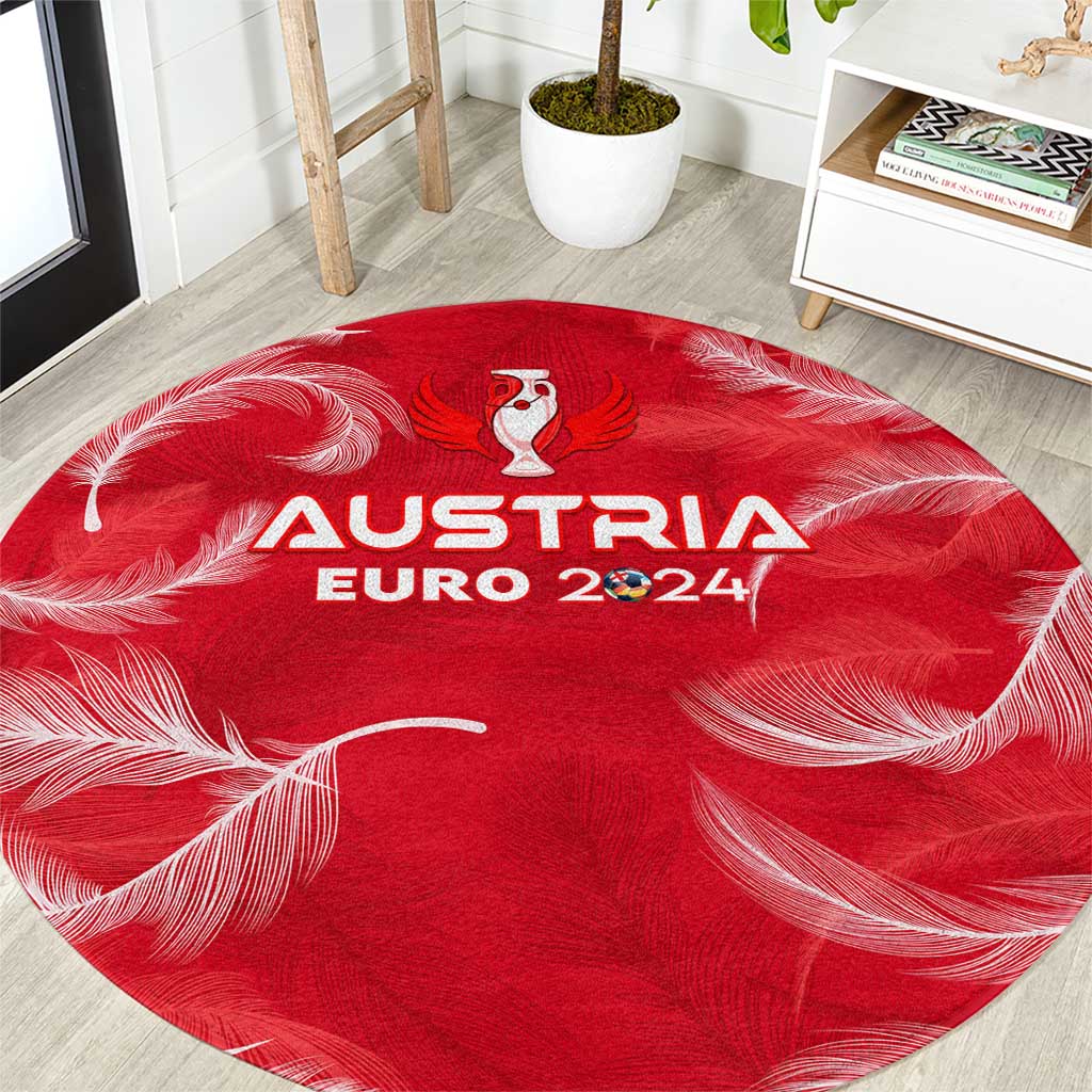 Austria Football 2024 Round Carpet Trophy Wing Style