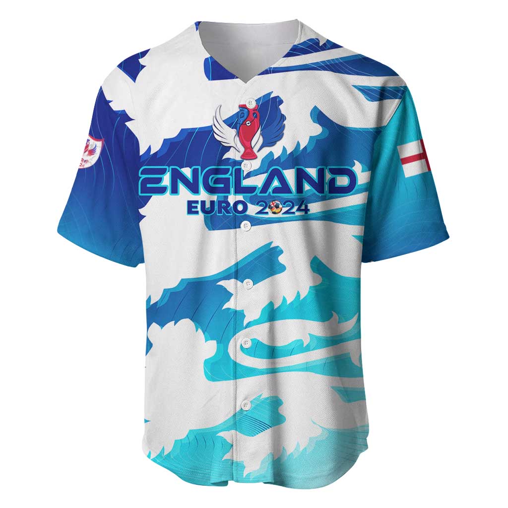 Personalized England Football 2024 Baseball Jersey Trophy Wing Style - Wonder Print Shop