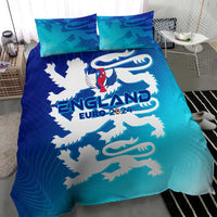 England Euro 2024 bedding set: blue and teal duvet with “England” text and lion crest