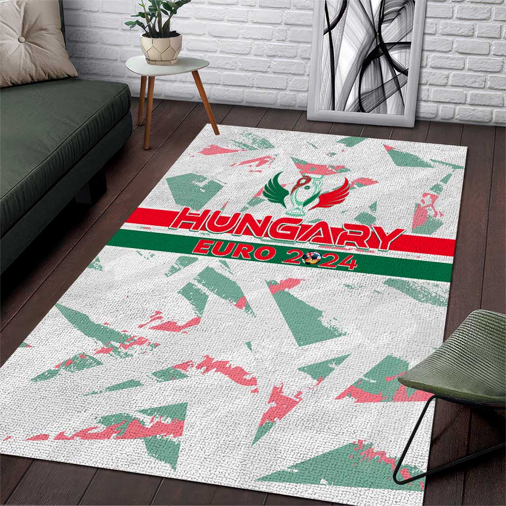 Hungary Football 2024 Area Rug Trophy Wing Style - Wonder Print Shop