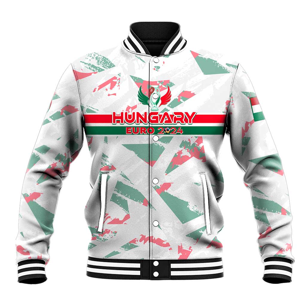 Personalized Hungary Football 2024 Baseball Jacket Trophy Wing Style - Wonder Print Shop