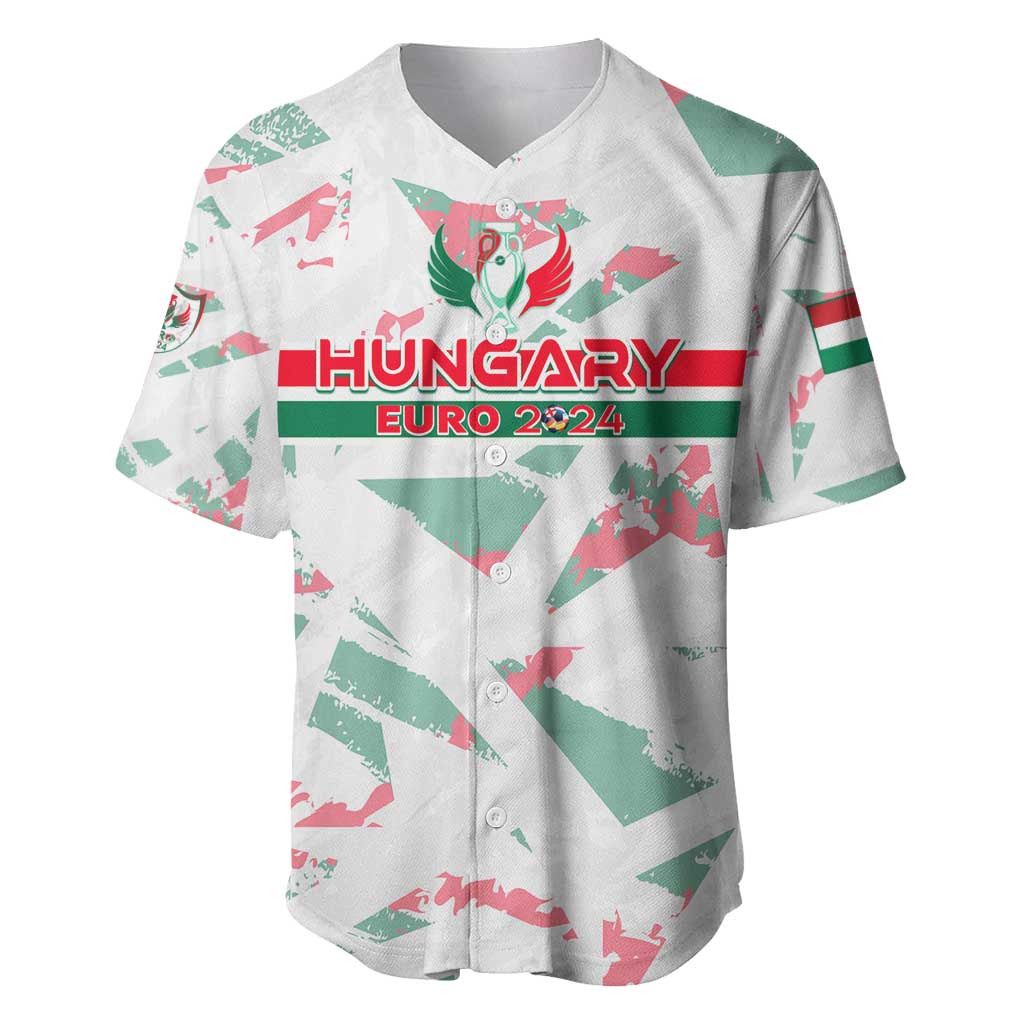 Personalized Hungary Football 2024 Baseball Jersey Trophy Wing Style - Wonder Print Shop