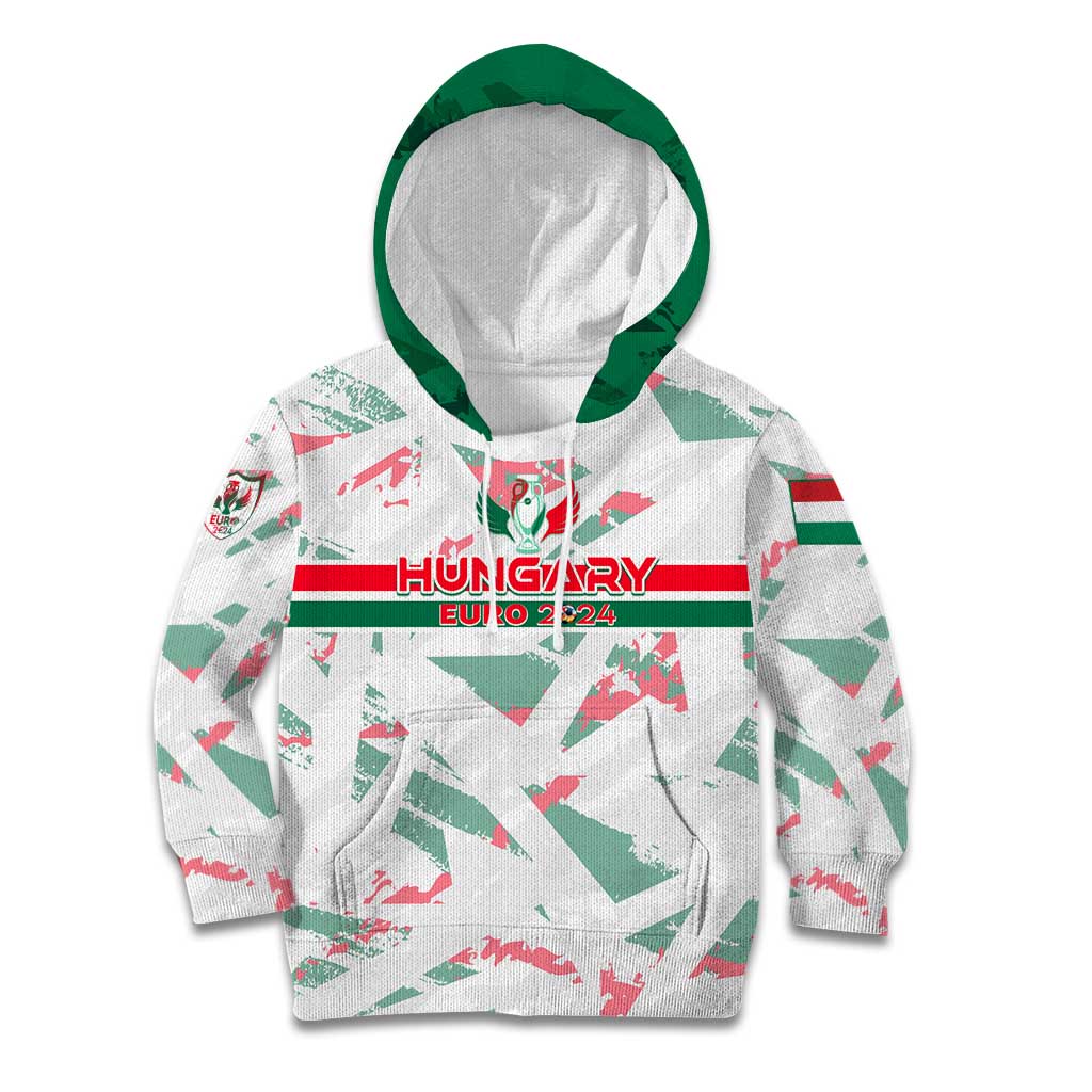 Personalized Hungary Football 2024 Kid Hoodie Trophy Wing Style - Wonder Print Shop