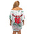 Personalized Hungary Football 2024 Off Shoulder Short Dress Trophy Wing Style - Wonder Print Shop