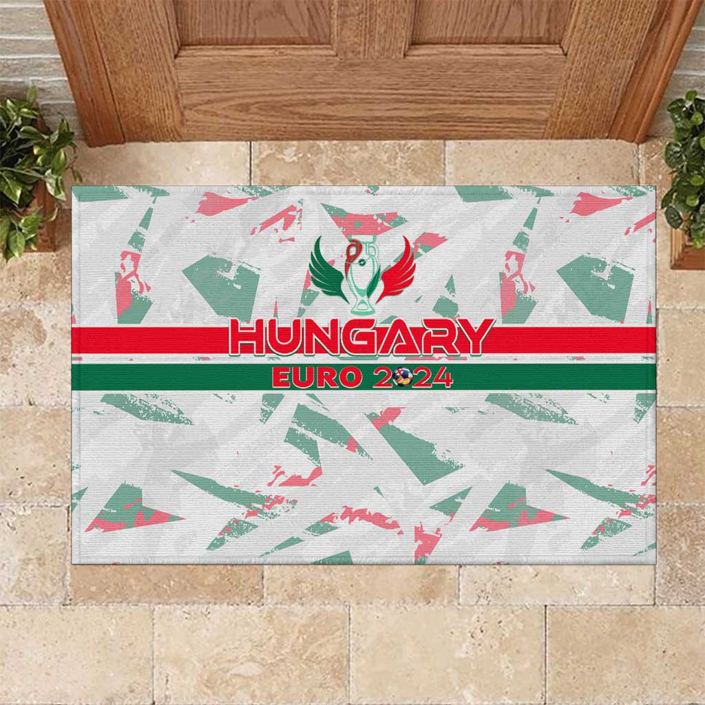 Hungary Football 2024 Rubber Doormat Trophy Wing Style - Wonder Print Shop