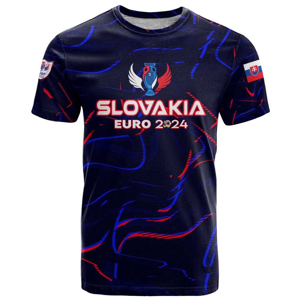 Personalized Slovakia Football 2024 T Shirt Trophy Wing Style - Wonder Print Shop