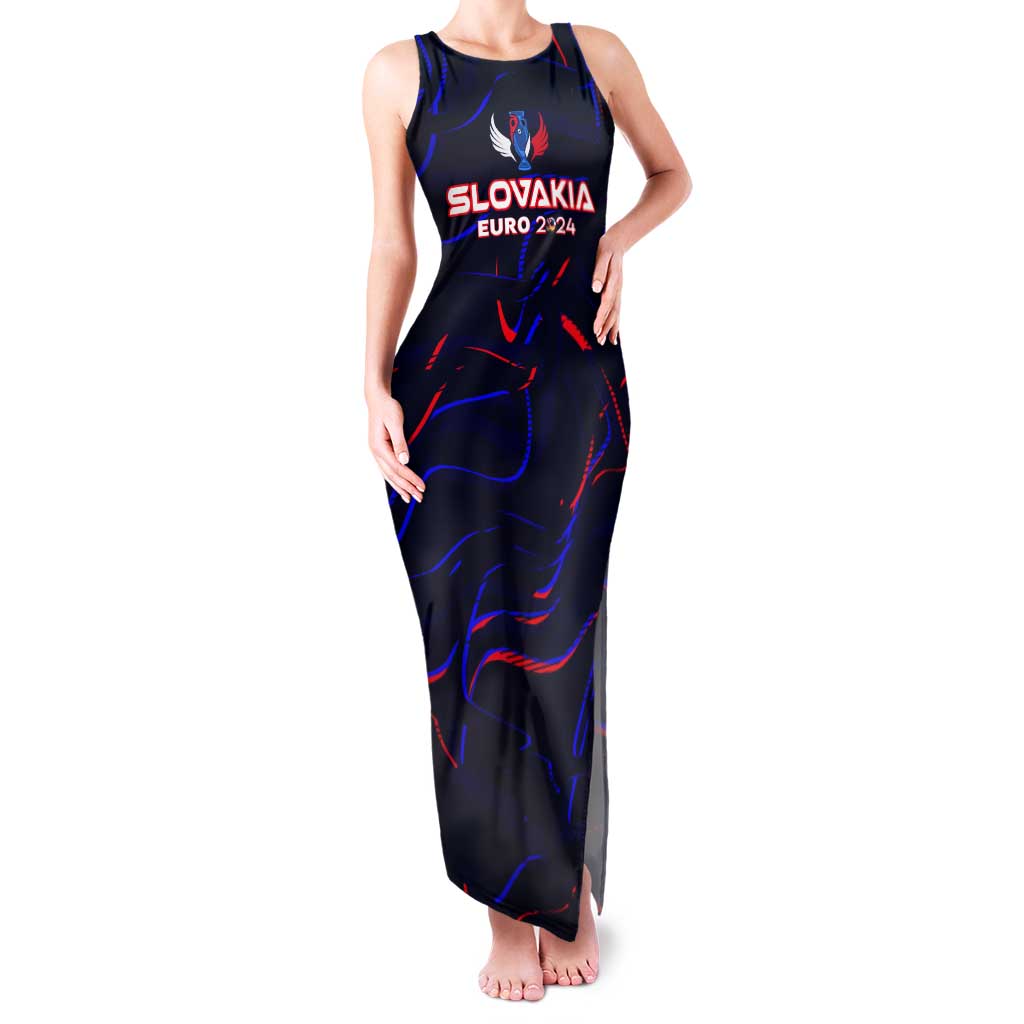 Personalized Slovakia Football 2024 Tank Maxi Dress Trophy Wing Style - Wonder Print Shop