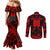 Personalized Albania Football 2024 Couples Matching Mermaid Dress and Long Sleeve Button Shirt Trophy Wing Style