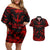 Personalized Albania Football 2024 Couples Matching Off Shoulder Short Dress and Hawaiian Shirt Trophy Wing Style - Wonder Print Shop