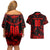 Personalized Albania Football 2024 Couples Matching Off Shoulder Short Dress and Hawaiian Shirt Trophy Wing Style - Wonder Print Shop