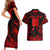 Personalized Albania Football 2024 Couples Matching Short Sleeve Bodycon Dress and Hawaiian Shirt Trophy Wing Style - Wonder Print Shop