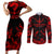 Personalized Albania Football 2024 Couples Matching Short Sleeve Bodycon Dress and Long Sleeve Button Shirt Trophy Wing Style - Wonder Print Shop