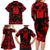 Personalized Albania Football 2024 Family Matching Long Sleeve Bodycon Dress and Hawaiian Shirt Trophy Wing Style - Wonder Print Shop