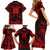 Personalized Albania Football 2024 Family Matching Short Sleeve Bodycon Dress and Hawaiian Shirt Trophy Wing Style - Wonder Print Shop