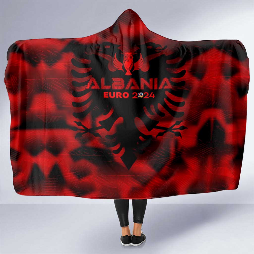 Albania Football 2024 Hooded Blanket Trophy Wing Style