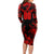 Personalized Albania Football 2024 Long Sleeve Bodycon Dress Trophy Wing Style - Wonder Print Shop