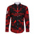 Personalized Albania Football 2024 Long Sleeve Button Shirt Trophy Wing Style - Wonder Print Shop