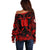 Personalized Albania Football 2024 Off Shoulder Sweater Trophy Wing Style - Wonder Print Shop