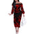 Personalized Albania Football 2024 Off The Shoulder Long Sleeve Dress Trophy Wing Style - Wonder Print Shop