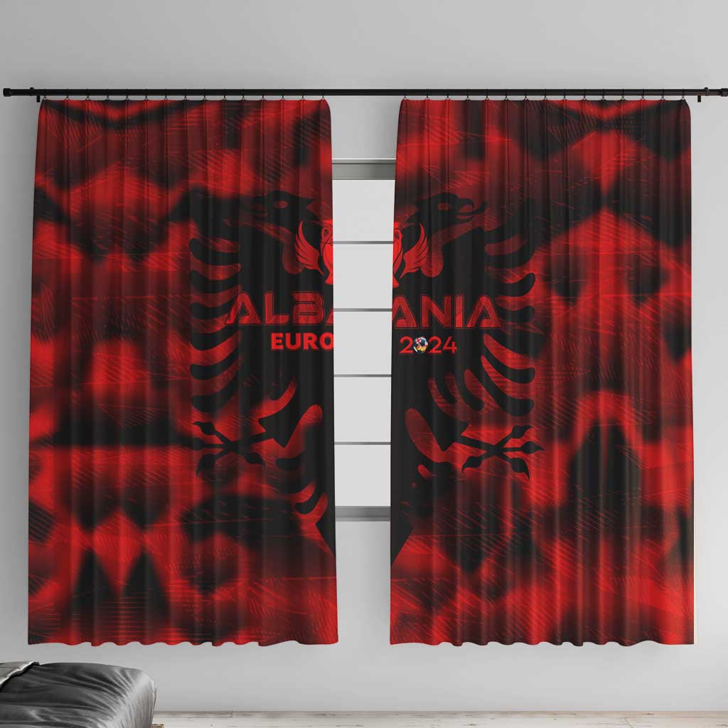 Albania Football 2024 Window Curtain Trophy Wing Style - Wonder Print Shop