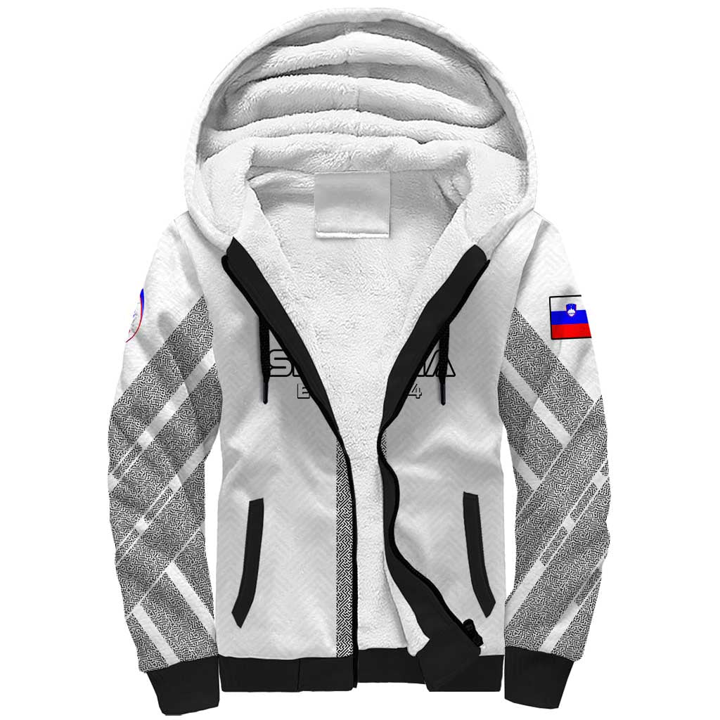 Personalized Slovenia Football 2024 Sherpa Hoodie Trophy Wing Style - Wonder Print Shop