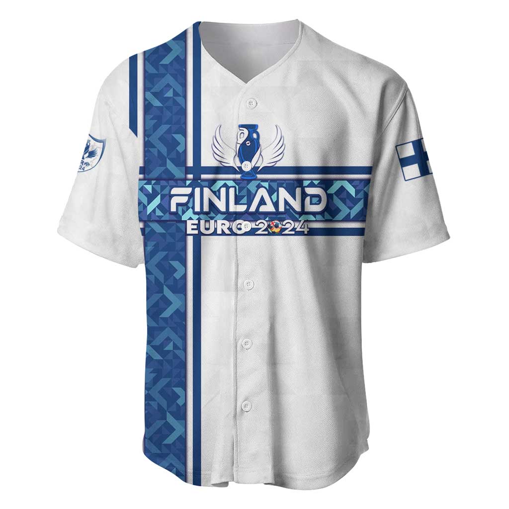 Personalized Finland Football 2024 Baseball Jersey Trophy Wing Style - Wonder Print Shop